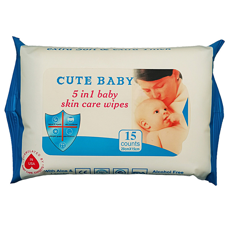 Lingettes pour bébé naturelles, douces et non irritantes