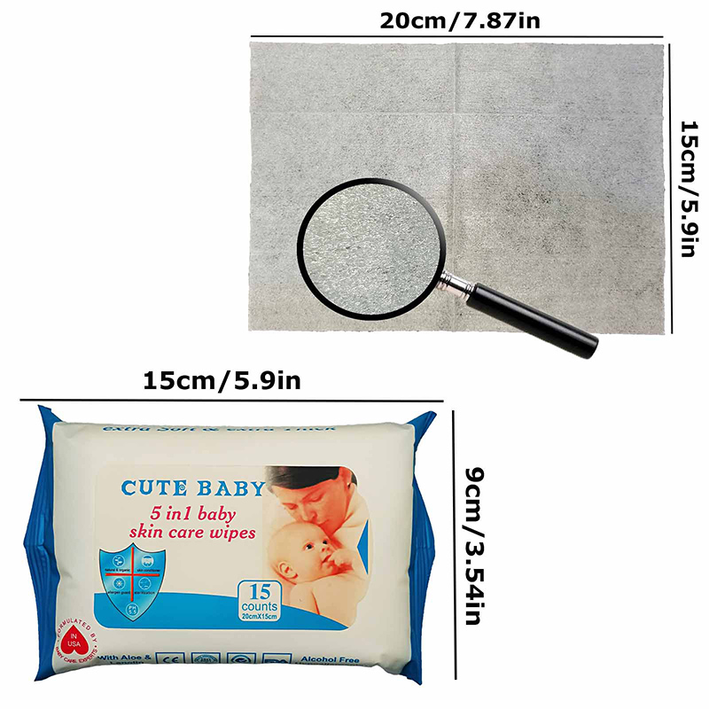 Lingettes pour bébé naturelles, douces et non irritantes