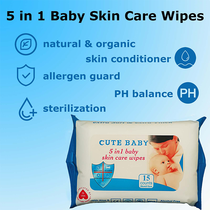 Lingettes pour bébé naturelles, douces et non irritantes