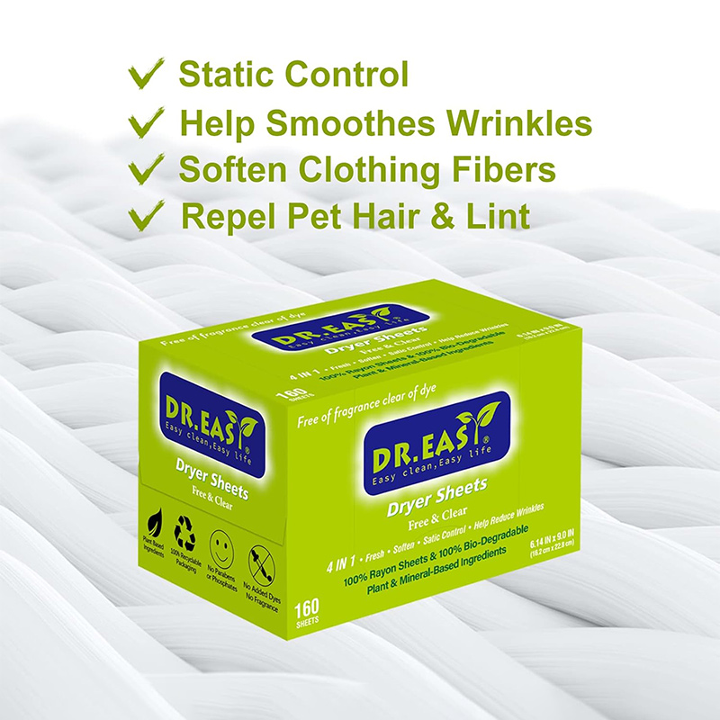 eco‑friendly biodegradable dryer sheets