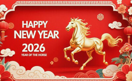 Avis concernant les vacances du Nouvel An chinois 2026